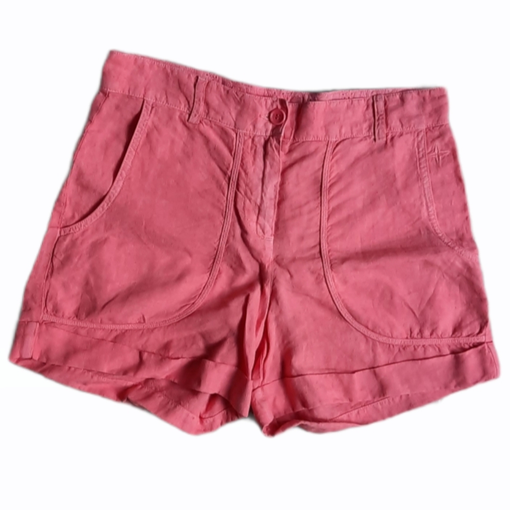 Voila St Barth Linen Embroidered Short